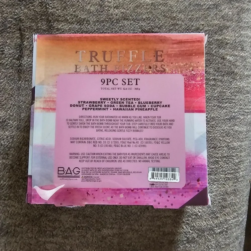 NWT  Truffle bath fizzers